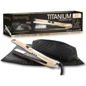 Coffret Lisseur Vapeur Demeliss Titanium Gold 2-en-1 - SAINT ALGUE