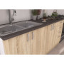Cuisine complète modulable SARA 180 cm en chêne sonoma