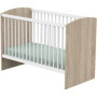 Lit Bébé Access Blanc Bois avec Matelas 120 x 60 cm - Confort et Sécurité
