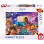 Puzzle Camping Romantique au Far West - 1000 Pièces