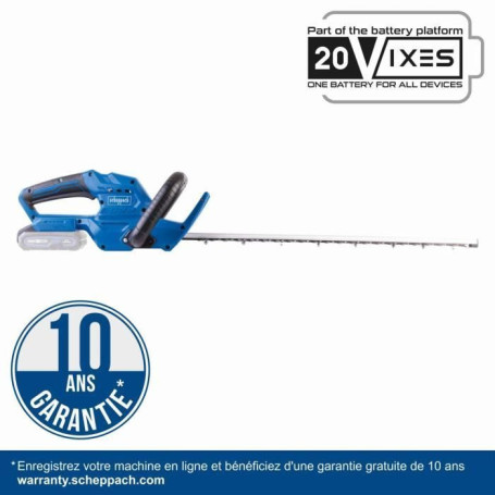 Taille-haie sans fil SCHEPPACH C-HT570-X - 51 cm avec batterie et chargeur