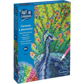 Tableau en Mini Strass - Paon à Créer - SENTOSPHERE