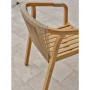 Lot de 2 fauteuils de jardin en bois d'acacia - DCB GARDEN