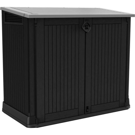 Coffre de Rangement Extérieur KETER 880L Noir - Malle de Jardin Pratique