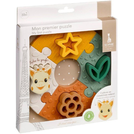 Mon Premier Puzzle Sophie la Girafe - 8 pièces en caoutchouc naturel