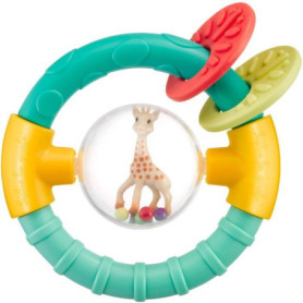 Hochet Boule 2-en-1 Sophie la Girafe - Anneau de Dentition et Billes Sonores