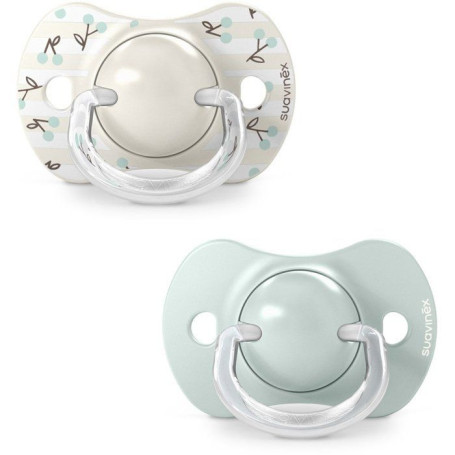 Lot de 2 sucettes symétriques Birdies - SUAVINEX - 0 à 6 mois - Vert