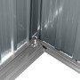 Abri de jardin en métal 4,61 m² avec kit d'ancrage - Gris