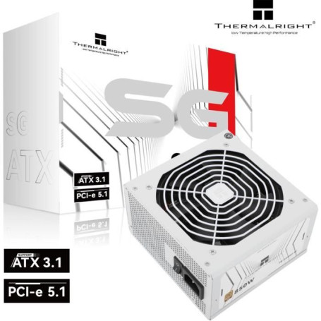 Alimentation PC Modulaire THERMALRIGHT SG850-W 850W 80+ Gold Blanc