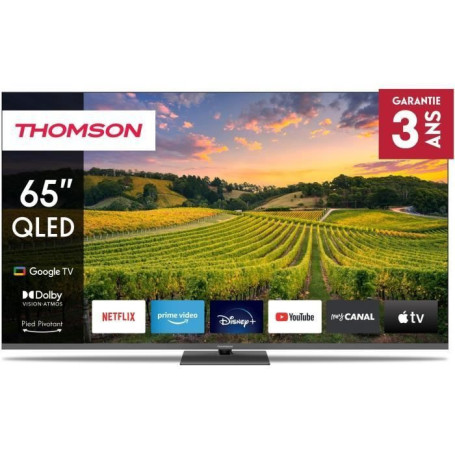 Téléviseur QLED THOMSON 65 pouces 4K UHD - Smart TV Android