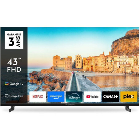 Téléviseur LED Thomson 43 pouces - Full HD avec Google TV