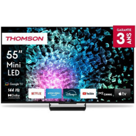 Téléviseur QLED MiniLED Thomson 55 pouces 4K UHD avec Google TV
