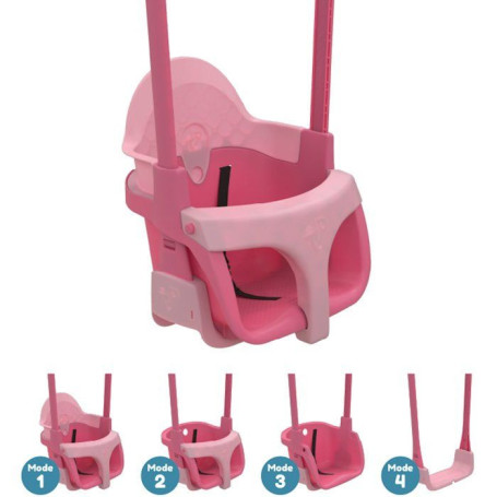 Balançoire 4-en-1 pour Bébé - TP TOYS - Quadpod Rose