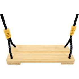Balançoire en Bois TP Toys avec Corde Noire - Pour Enfants de 3 Ans