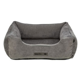 Panier Orthopédique pour Chien TRIXIE VITAL LENNOX - Tissu Chenille Gris 100x70 cm