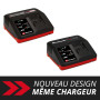Einhell Chargeur Rapide Power X-Change (18V, Lithium-ION, 200-260V, 50-60 Hz, Charge Rapide 4 A, contrôle de la Batterie pour Un