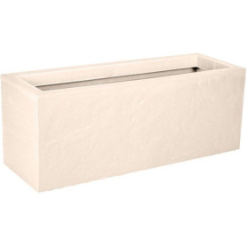 Jardinière Volcania Up EDA - 25L Beige Calcaire pour Intérieur/Extérieur