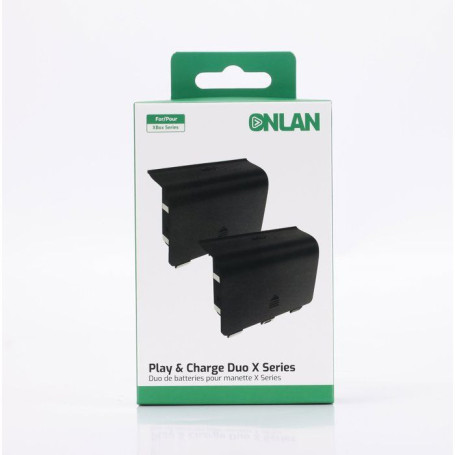 Kit Play & Charge pour 2 manettes Xbox Series - ONLAN - Noir