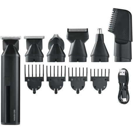 Tondeuse Multifonction SEVERIN 6-en-1 avec Technologie Magnétique