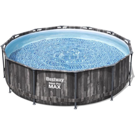 Kit Piscine Hors Sol Tubulaire BESTWAY Steel Pro Max - Ronde 366 cm
