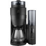 Cafetière Filtre Mélitta Aromafresh avec Moulin Intégré - 10 Tasses - Noir