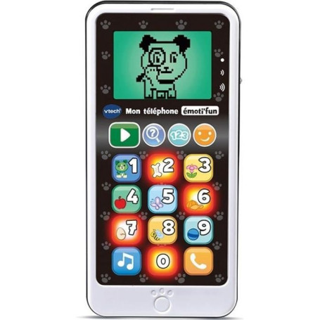 VTECH Mon Téléphone Éducatif Emoti'Fun Noir