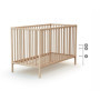 Lit bébé en bois 60x120 cm Webaby - Confort et élégance