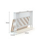 Lit Bébé Pliant WEBABY FLEX 60 x 120 cm - Blanc Pratique et Élégant