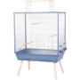 Cage surélevée ZOLUX Néolife pour oiseaux - Bleu - 81 x 48 x 130 cm