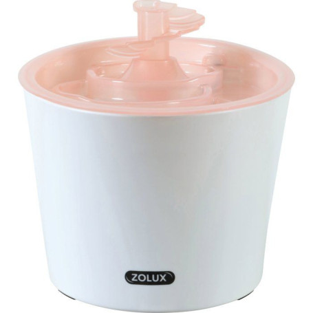 Fontaine à Eau Calypso ZOLUX pour Chats et Chiens - 3L avec 2 Filtres Inclus - Rose