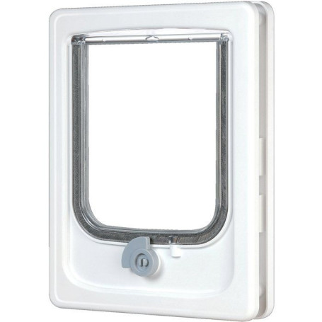 Chatière Manuelle 4 Positions ZOLUX - Blanc pour Chats jusqu'à 6 kg