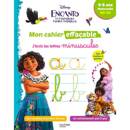 Disney - Encanto - Mon cahier effaçable - J'écris les lettres minuscules (4-6 ans)