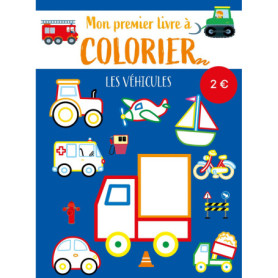 Mon premier livre à colorier - Les véhicules