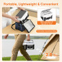Jradse Gamelle Chauffante, 110W Lunch Box Chauffante Electrique avec 1,5L de Capacité, Réchauffeur d'Aliments en Acier Inoxydabl