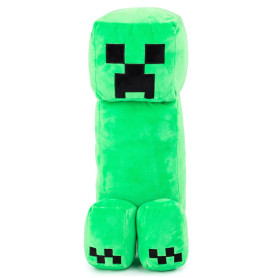 Jay Franco Coussin Peluche Creeper - Doudou Enfant - Jouet en Peluche Ultra Doux de 50 cm - Déco Jeu vidéo Minecraft