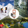 Anbte Boussole de Randonnée avec Cliniomètre Boussole Militaire Professionnelle avec Sac de Transport pour Chasse, Camping, Acti