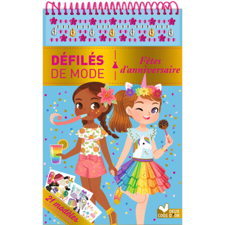 Fêtes d'anniversaire - bloc à spirale