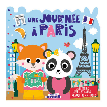 Mon P'tit Hemma - Histoire avec stickers repositionnables - Une journée à Paris