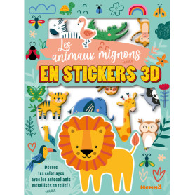 Mes colos et stickers 3D - Les animaux mignons