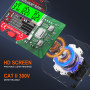 YOJOCK Testeur de Prise, Testeur de Circuit Electrique Courant Automatique Détecteur de Tension de Polarité 90-250V, Détectez 6 