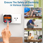YOJOCK Testeur de Prise, Testeur de Circuit Electrique Courant Automatique Détecteur de Tension de Polarité 90-250V, Détectez 6 