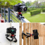 Fotopro Mini Trépied Smartphone Flexible Portable Style Octopus avec Adaptateur Téléphone pour iPhone 13 Canon Sony Nikon DSLR