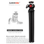 Lammcou Trépied flexible pour appareil photo - Petit format - Léger et compact - Pour selfie - Pour appareil photo reflex numéri