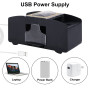 Ni-SHEN Mélangeur de Cartes Automatique USB/Piles, mélangeur électrique pour fête familiale, Poker/Blackjack/UNO