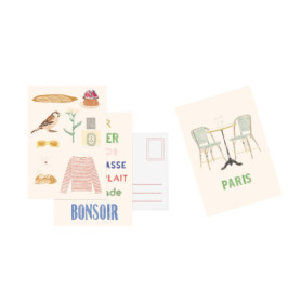 Set cartes postales Paris, de Zoé de Las Cases