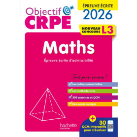 Objectif CRPE 2026-2027 - Maths - épreuve écrite d'admissibilité L3