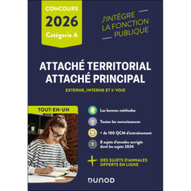 Concours Attaché territorial, Attaché principal - Tout-en-un - 2026