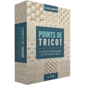 Points de tricots - 52 cartes pour apprendre les textures au tricot
