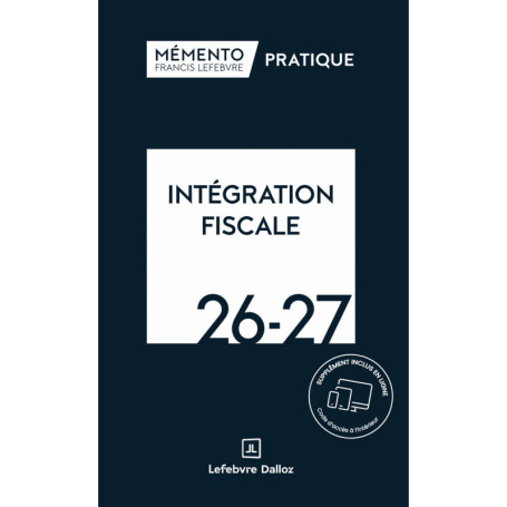Mémento Intégration fiscale 2026-2027