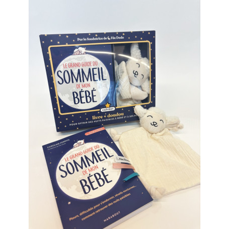 Mon coffret Fée dodo : livre Grand guide du sommeil de mon bébé + doudou
